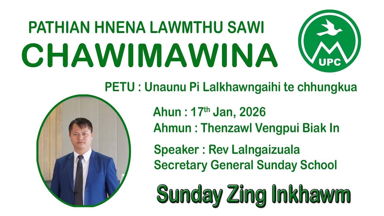 Rev Lalngaizuala - Pathian hmangaihtu mi chihnih te | Thenzawl Vengpui Chawimawina | Sunday Zing