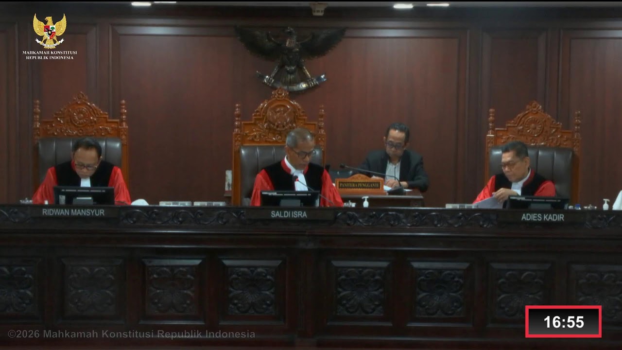 Sidang Perkara Nomor 38/PUU-XXIV/2026. Rabu, 11 Februari 2026.
