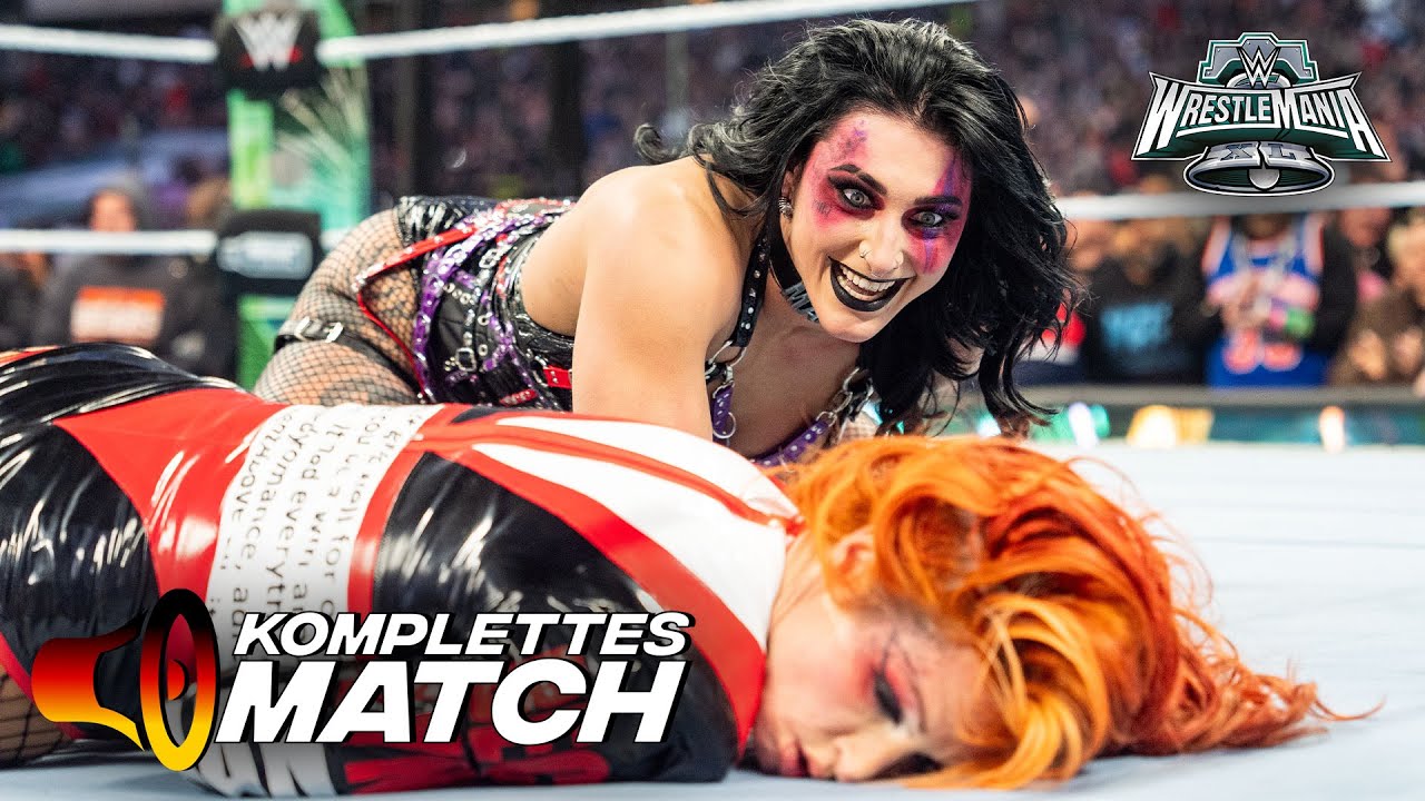 KOMPLETTES MATCH: Rhea Ripley vs. Becky Lynch | Women's World Championtitel Match: WrestleMania XL