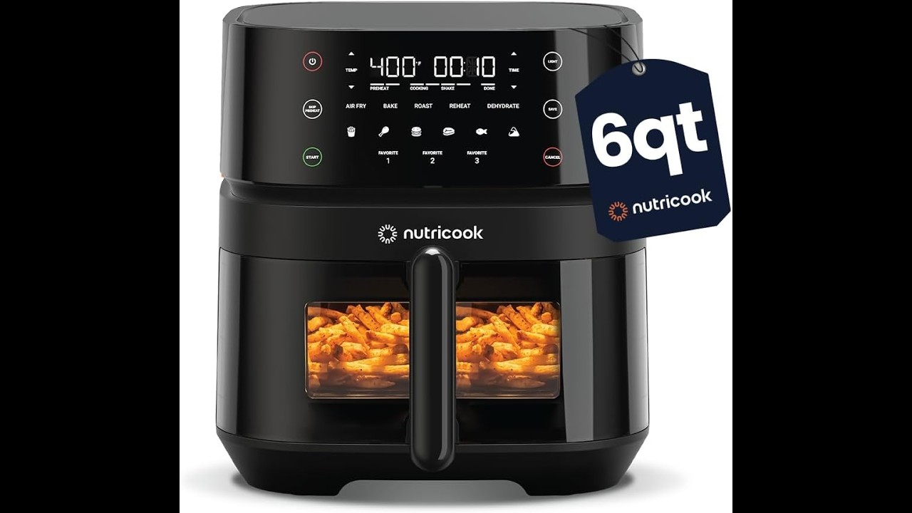 Nutricook 12-in-1 Air Fryer Review - Pros & Cons - Nutricook Air Fryer 3 Vision