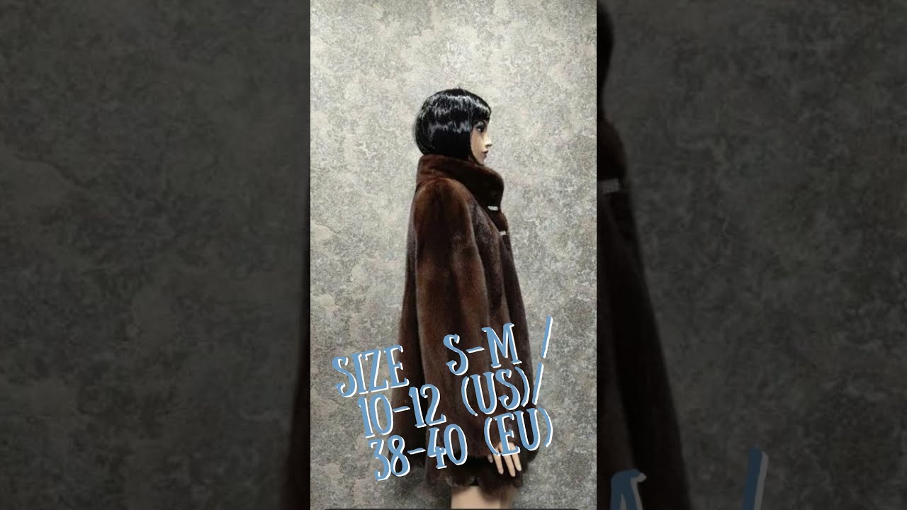 Brown mink fur coat fashion #furcoat #mink #preowned #usedclothing