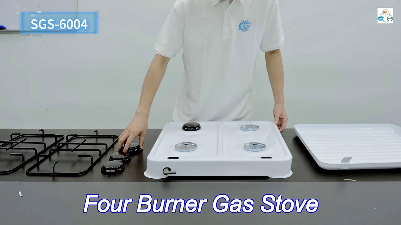 heavy duty 4 burner commercial stove outdoor hotel use portable easy to clean