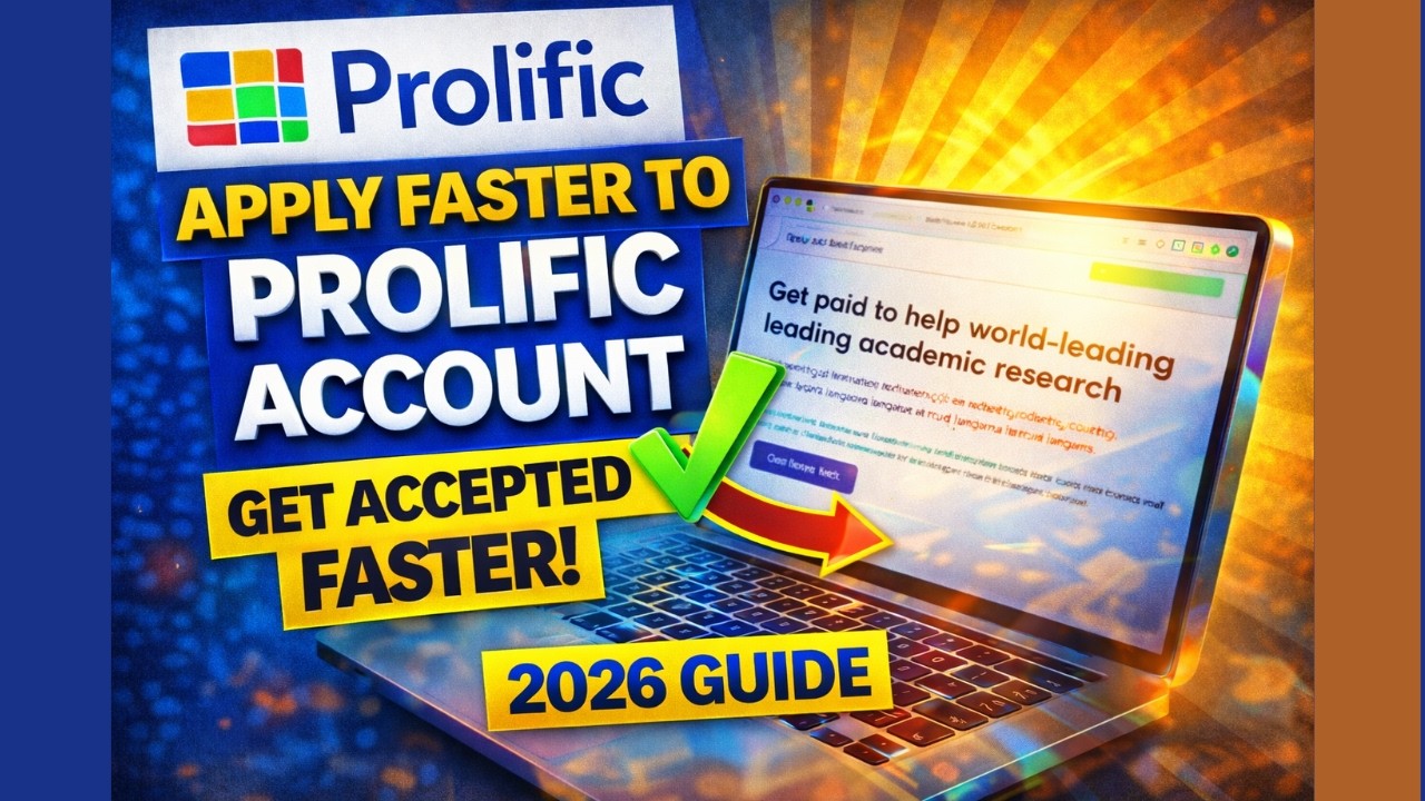 Prolific Account Application Tutorial | Get Accepted Faster (2026 Guide)