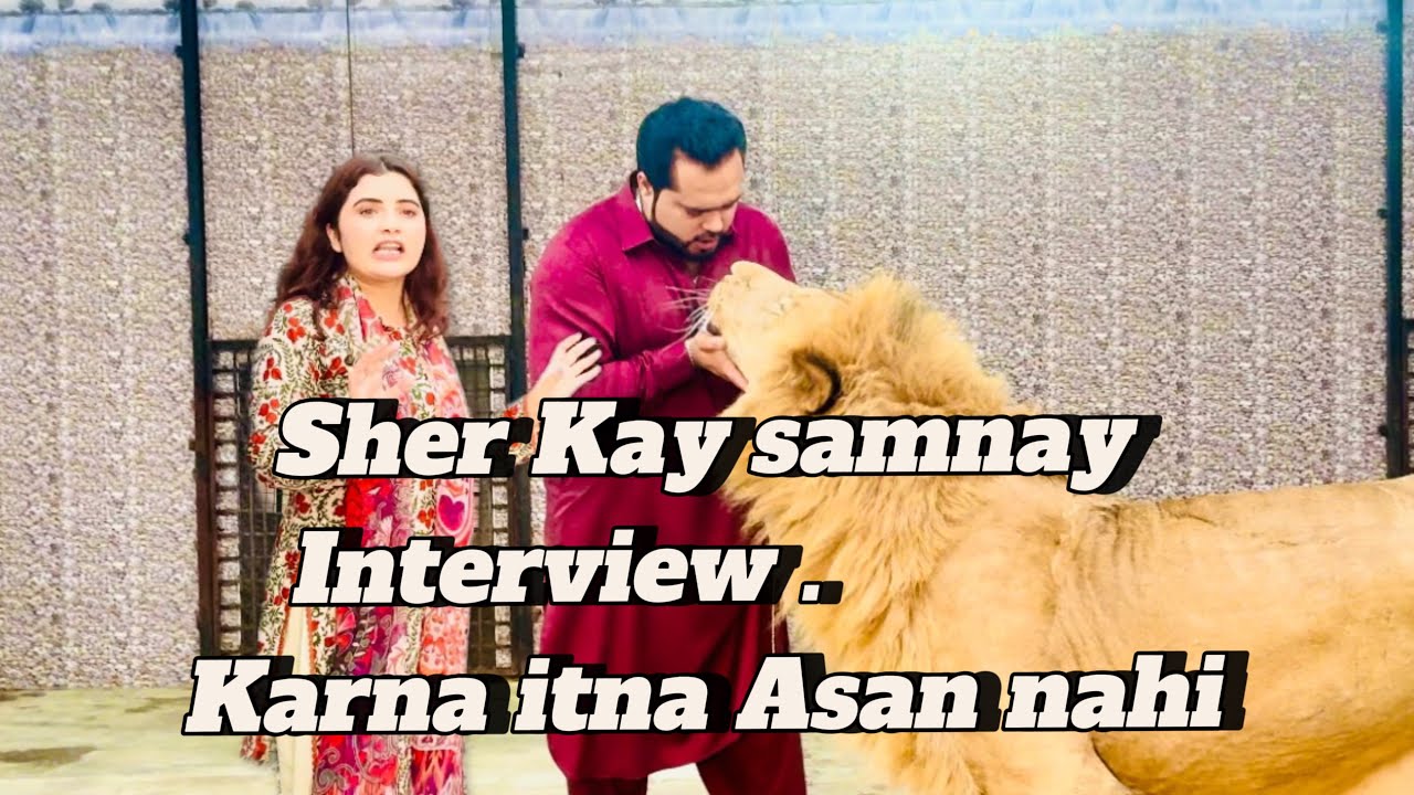 Itna Asan nahi lions Kay sath picture banwana