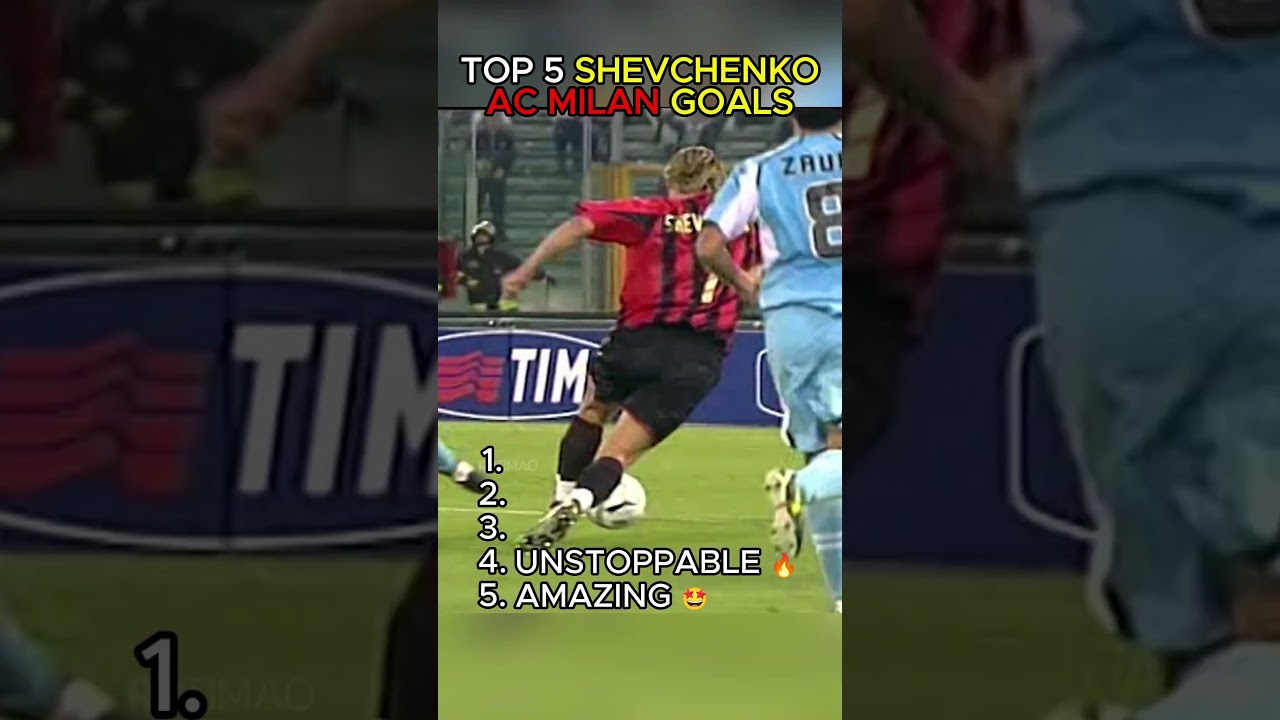 Top 5 Shevchenko AC Milan Goals 🔴⚫⚽