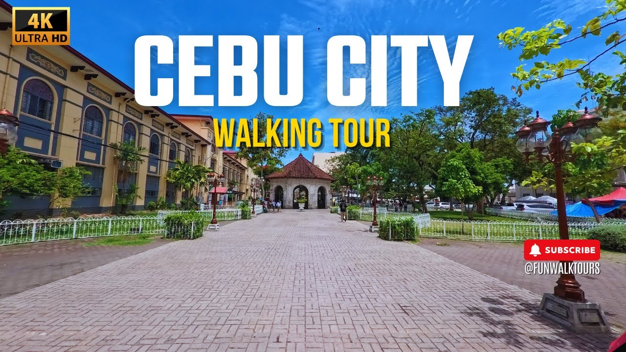 Cebu City - Magellan's Cross - Philippines - Walking Tour - 4K