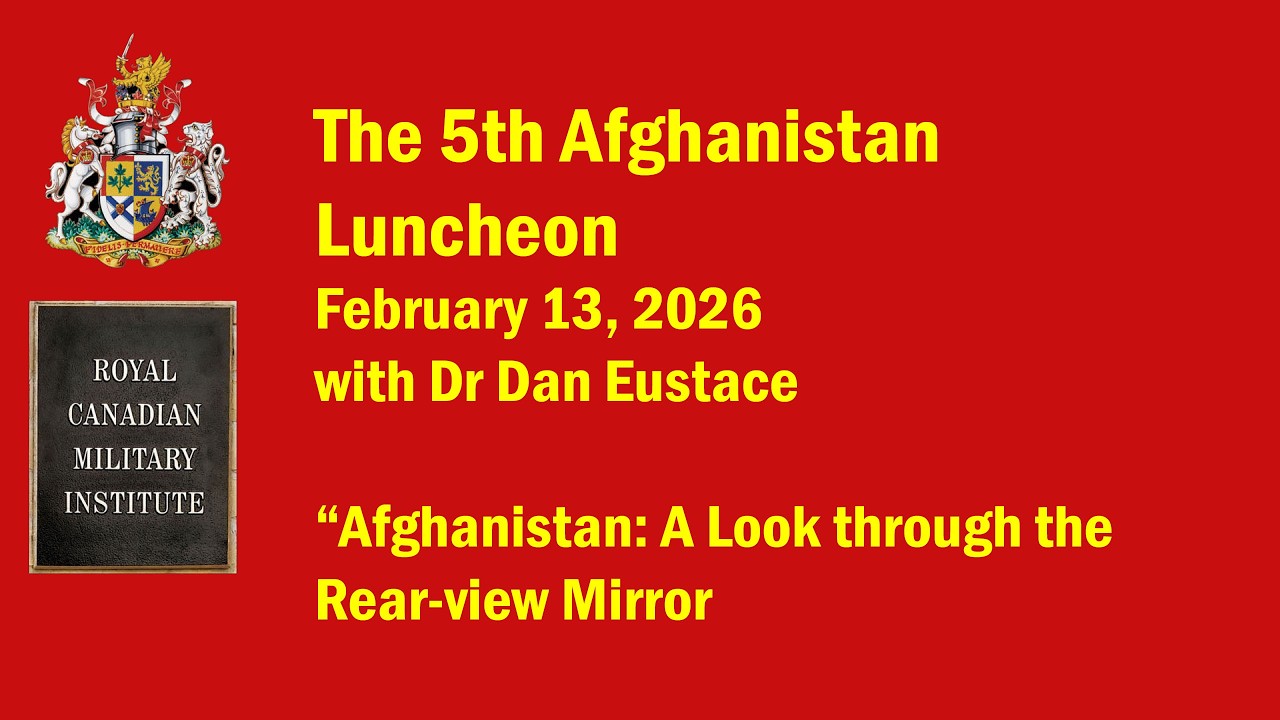 The 2026 Afghanistan Luncheon 13/02 2026 with Dr Dan Eustace