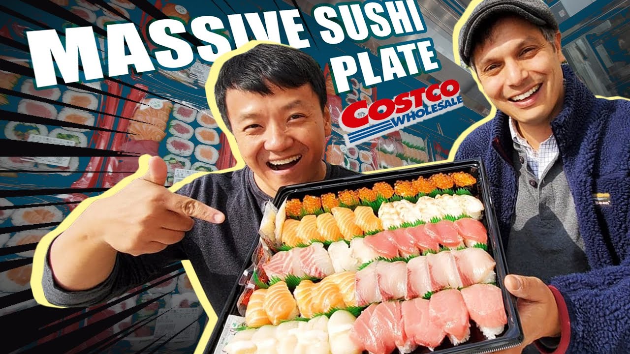 Trying MASSIVE SUSHI PLATE at Costco | JAPAN Costco FOOD TOUR With John Daub!