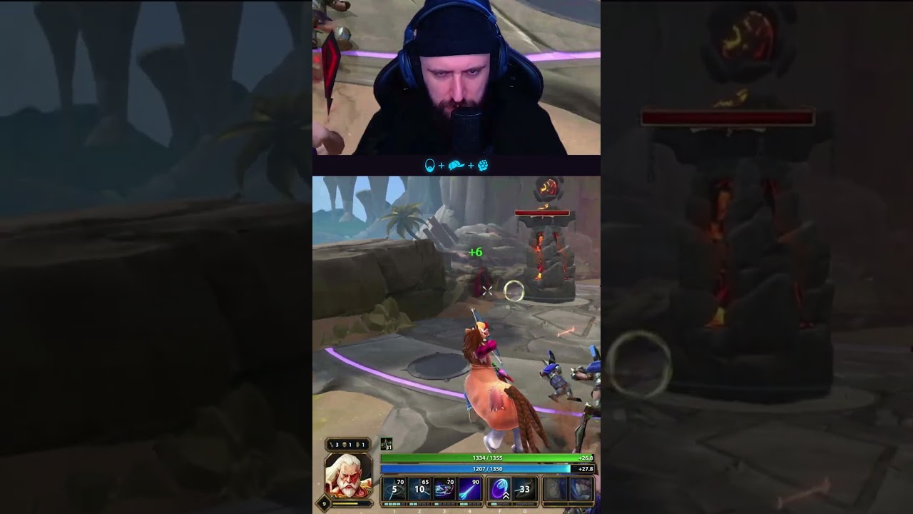 ИДЕАЛЬНАЯ ульта Хирона от идеального стримера 🤣  #арти #art1sh0k #smite #смайт #shorts