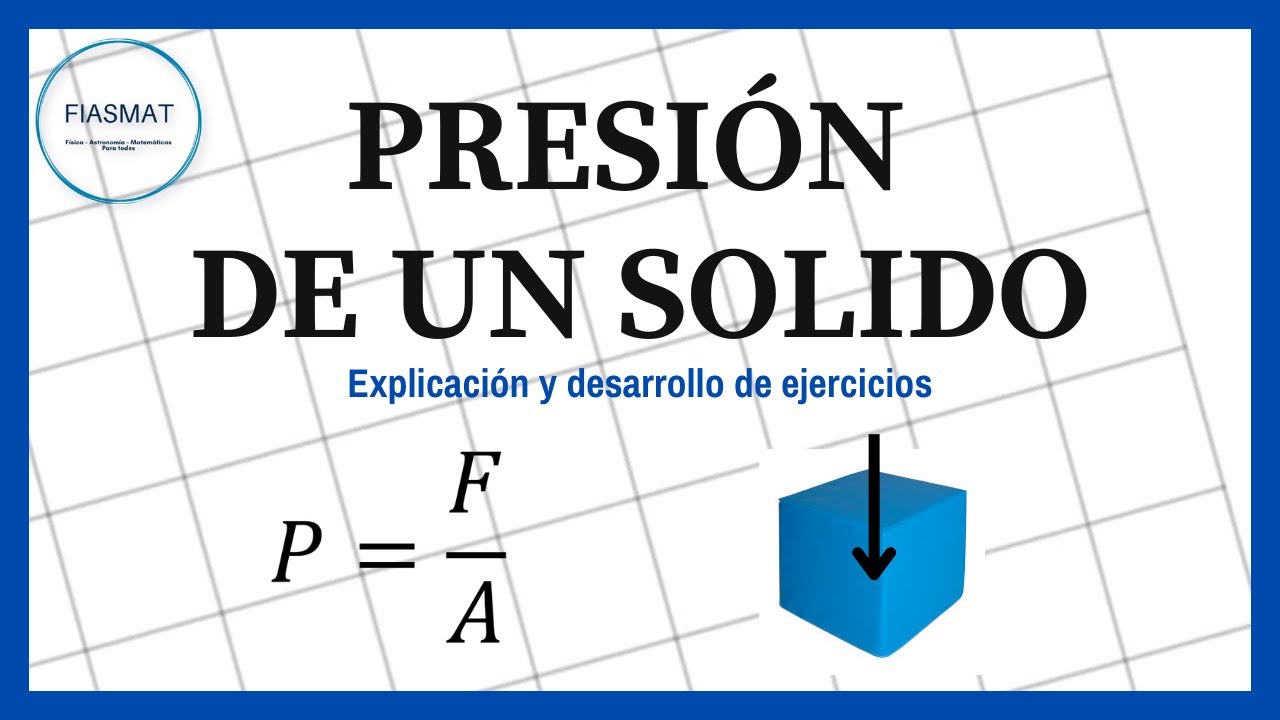 Ejercicios de Presion generada por un solido || P = F/A