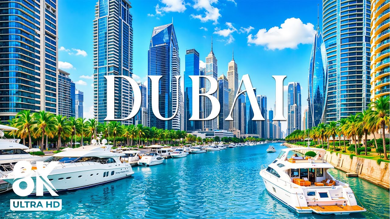 Dubai 8K UHD - Explore The Jewel Of The Desert With Relaxing Piano Music - 8K Video Ultra HD