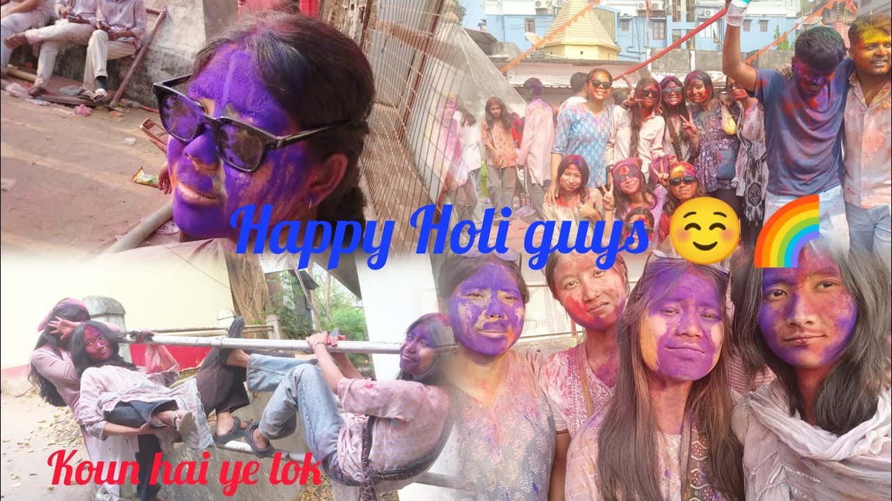 Happy Holi everyone ☺️🌈/dhamaka macha dya guys 🤣 (4/3/2026) maja aah gya######holi special ###