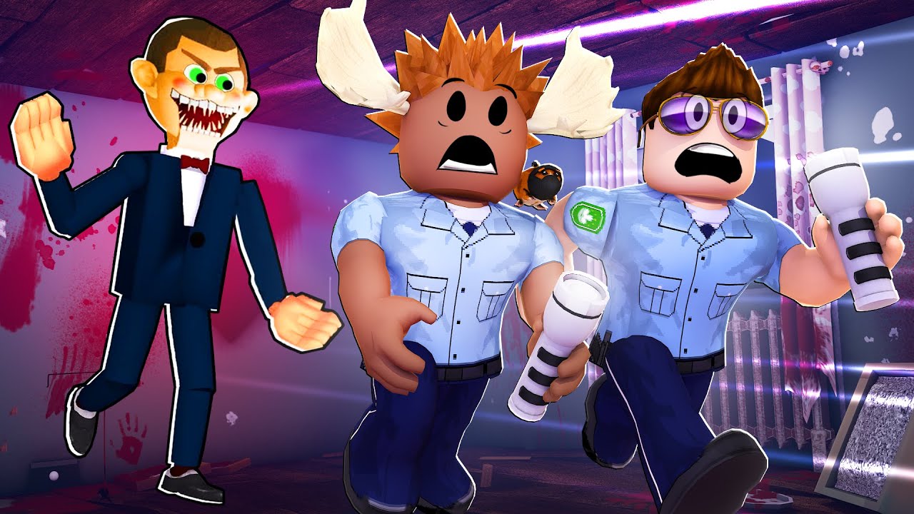 Vi er VERDENS *VÆRSTE* VAGTER! *scary obby feat. @DenMandigeElg