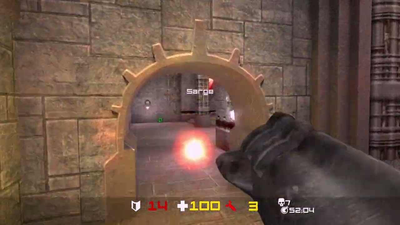 Quake Arena (Xbox 360) - Campaign, Boss Battle: Sarge [4-Star Difficulty]