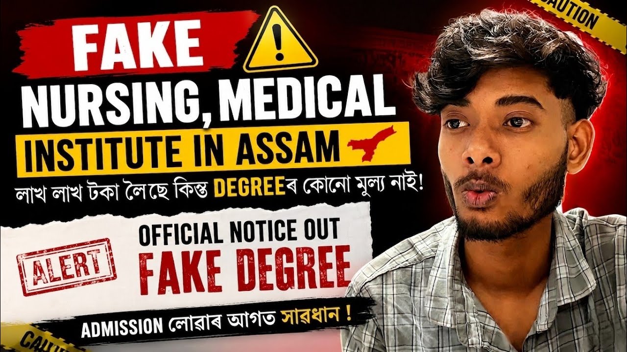 Assam-ত Fake Nursing Institute? 😳Fake Nursing & Medical Institutes in Assam 🚨 Official List Out | 