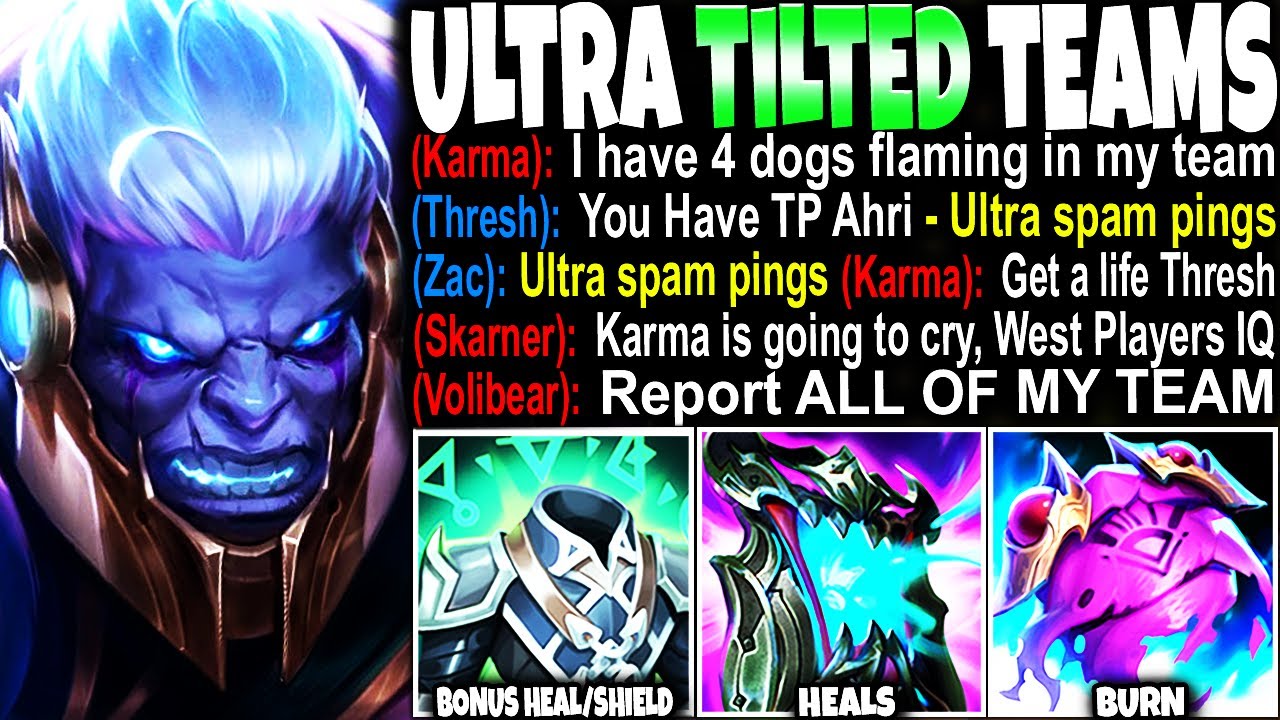 First time seeing both teams to be so TILTED ~ So My Immortal Sion Build needed to step up and CARRY