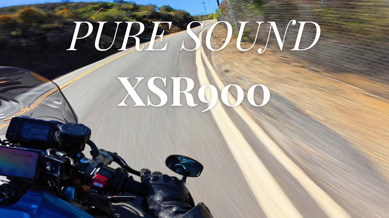 POV CALIFORNIA CANYONS | XSR900 | [4k] | RAW EXHAUST