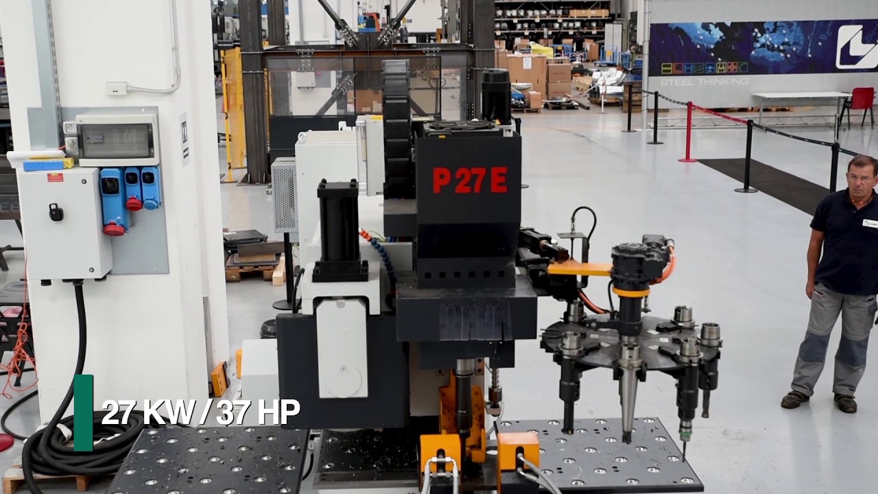 Plate detail drill for steel plate fabrication Model P 27