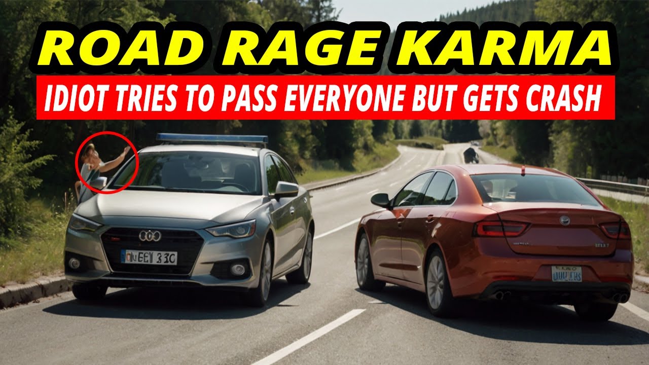 😱Idiot Car Crashes USA & Canada Hit and Run Accident Road Rage Bad Drivers Brake Check 34