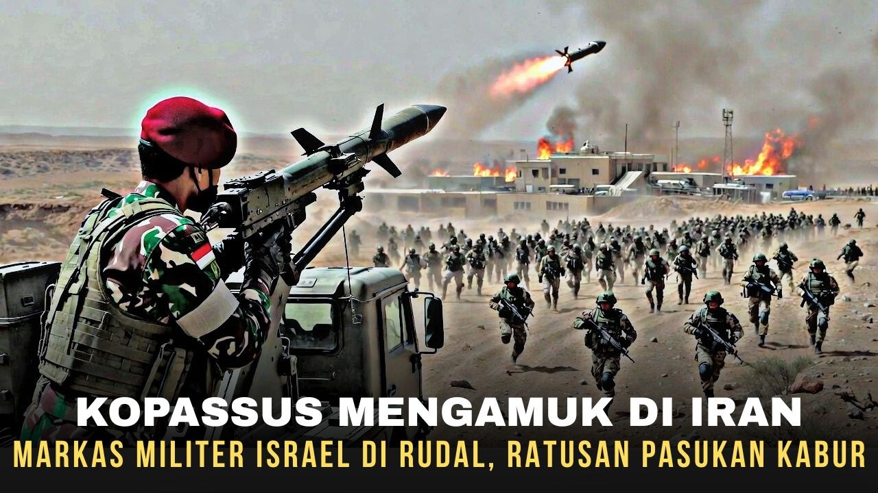 GURUN BERDARAH !!! KOPASSUS PAKAI RUDAL RAKSASA IRAN BUAT HANGUSKAN RATUSAN PASUKAN ISRAEL DI GURUN