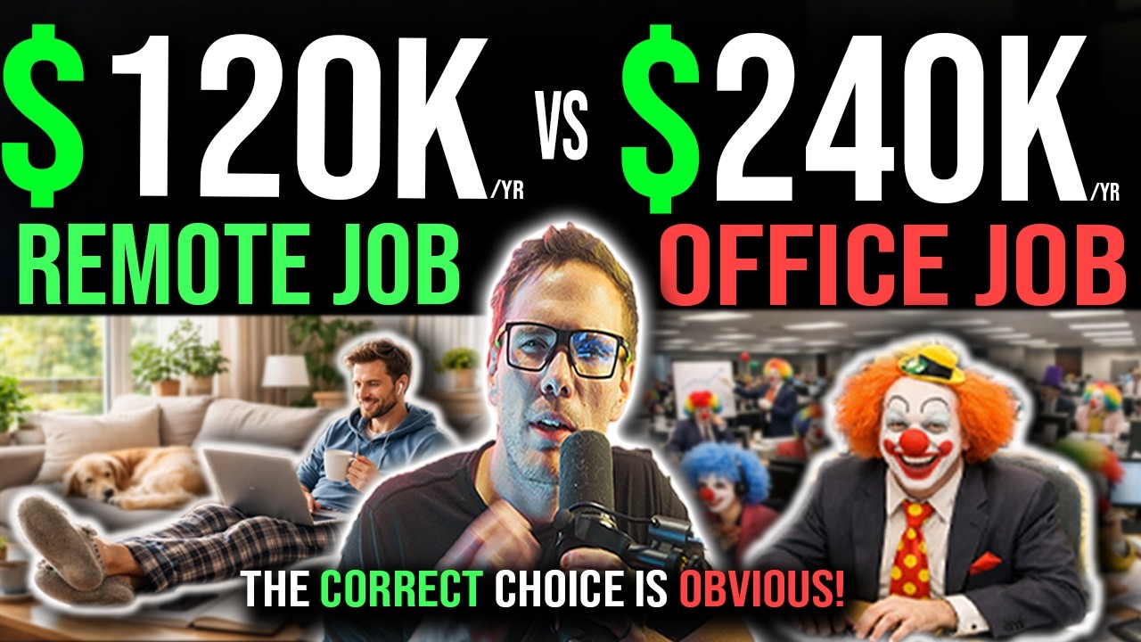 Удалённая работа за 120 000 долларов против офисной работы за 240 000 долларов?! (Правильный выбо...