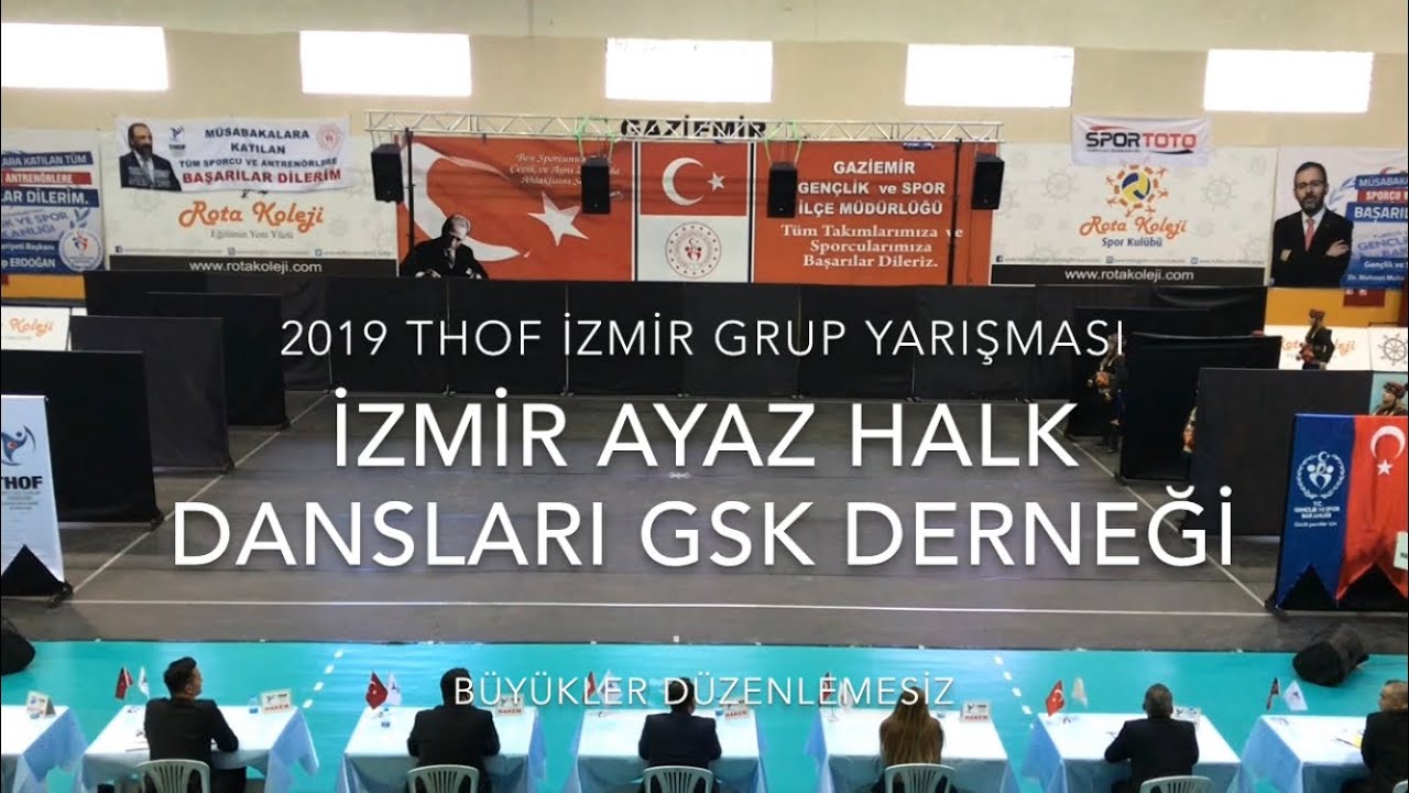 İzmir Ayaz Halk Dansları GSK | Büyükler Düzenlemesiz | 2019 THOF İzmir Grup #Zeybekoloji