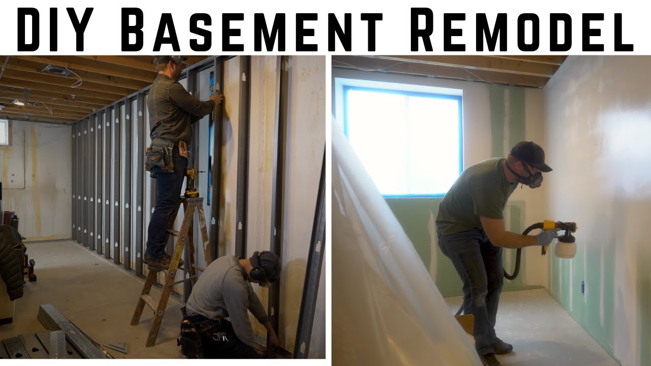 Affordable DIY Framing, Drywall, & Paint // How To Basement Remodel