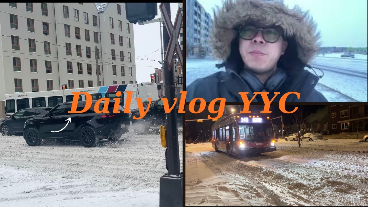 Going to Work in -21°C in Calgary (YYC) ❄️ | Winter Life in Canada.