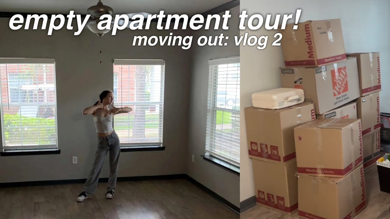 moving into my first apartment! + empty apartment tour | moving vlog (part 2)