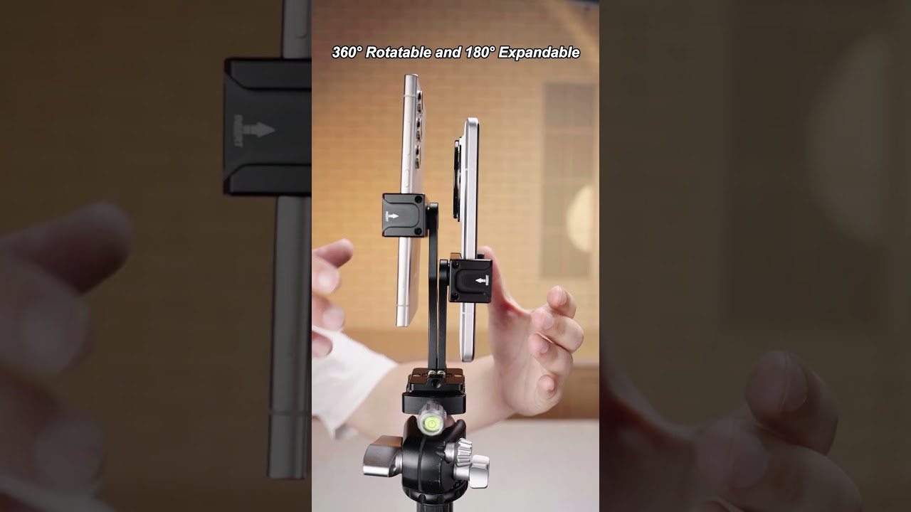 The SP-08 mount adapter is perfect for live streaming on 2 platforms or function as a teleprompter!