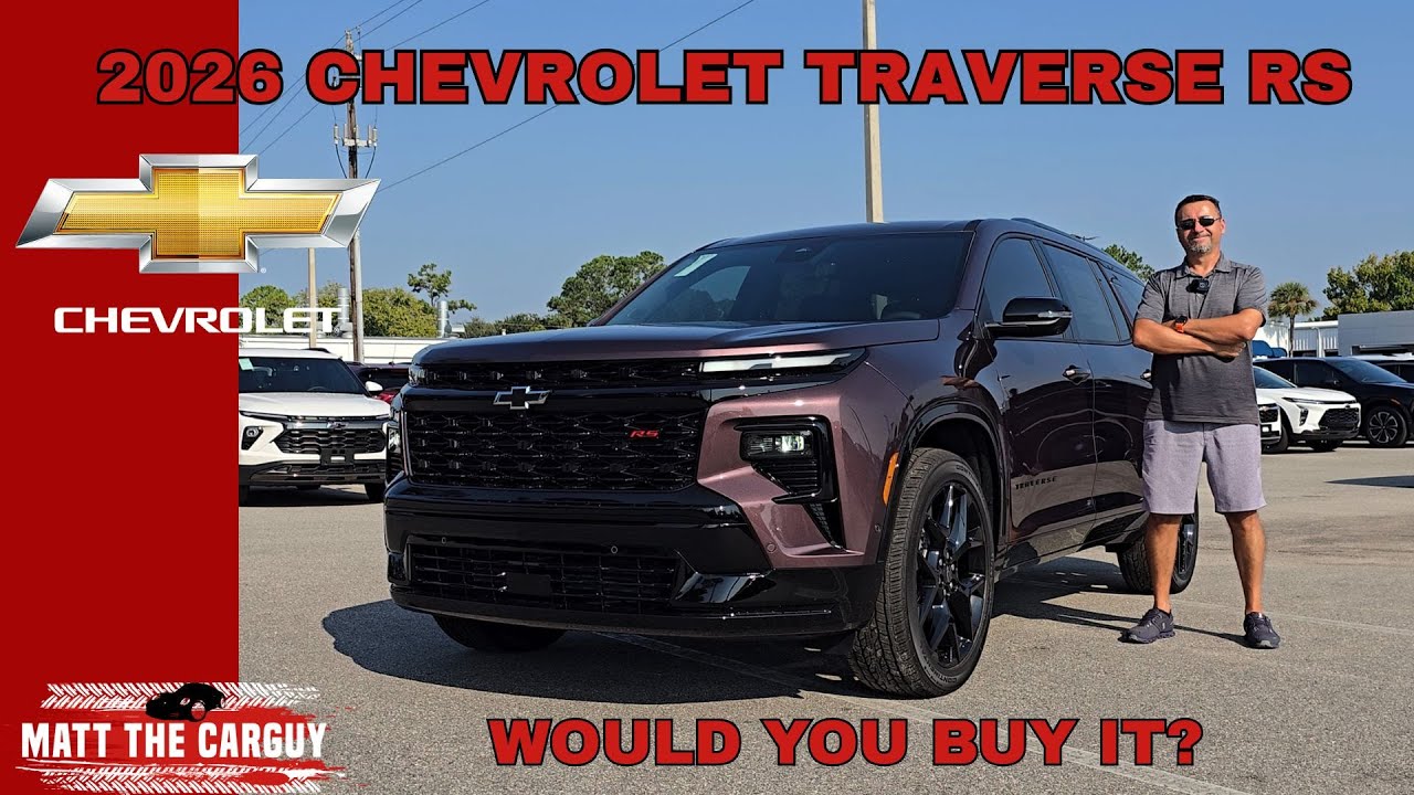 Is the 2026 Chevrolet Traverse RS the Top 3-Row SUV? Review and drive.