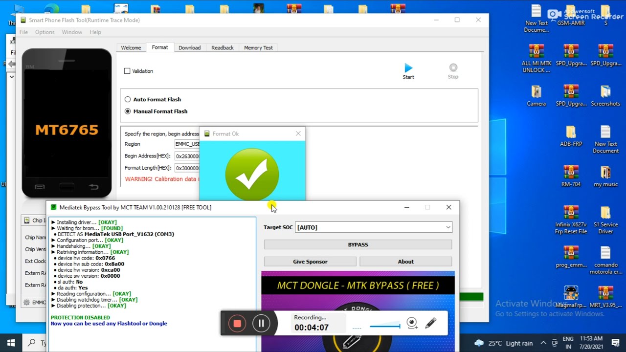OPPO A15 CPH2185 PATTERN PASSWORD FRP UNLOCK BY SP FLASH TOOL