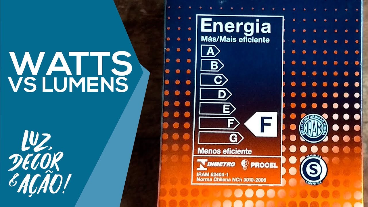 Qual é o certo: Watts ou Lúmens?