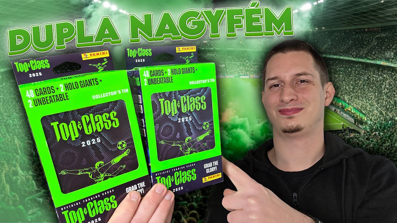 Panini Top Class 2025 | Dupla Nagy Fémdoboz Bontás
