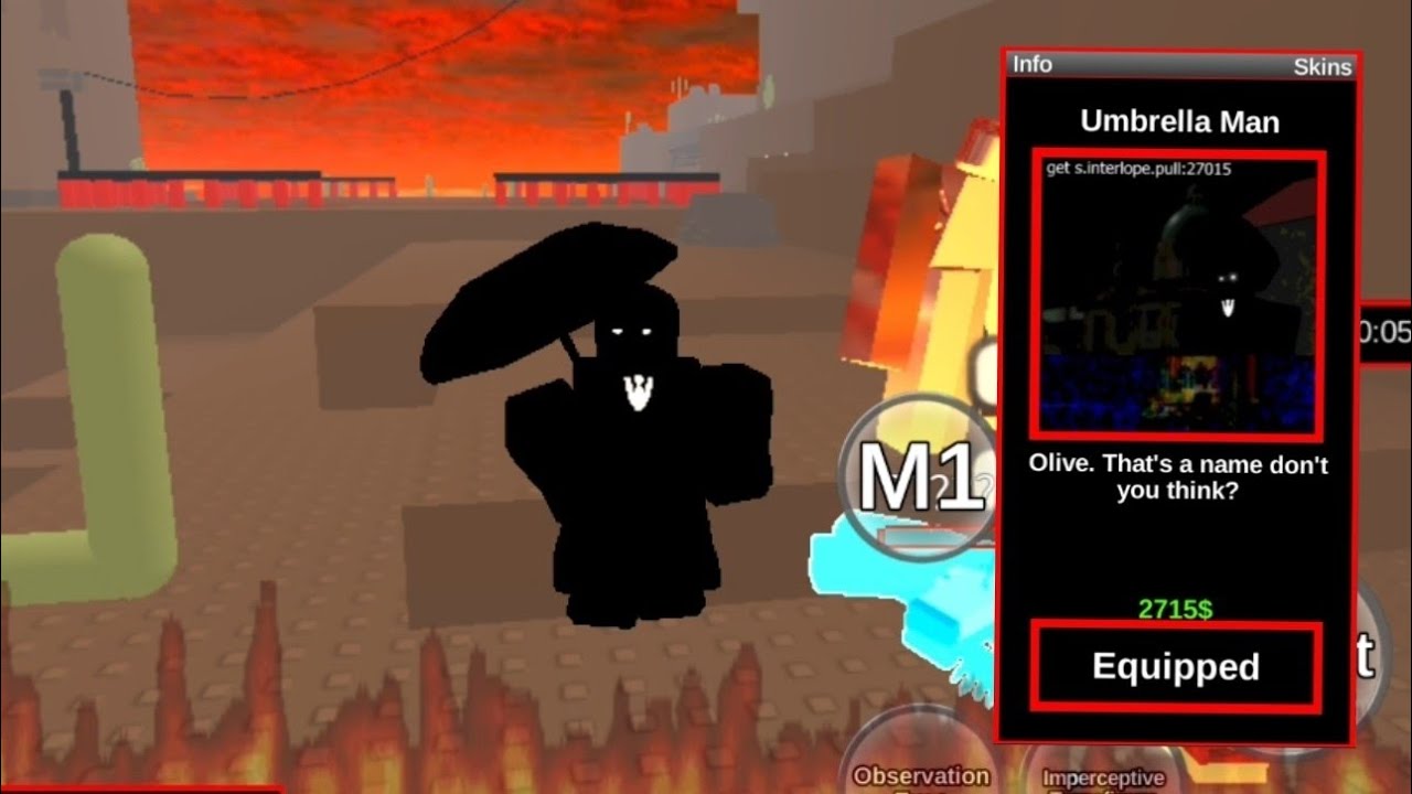 Umbrella Man(Observer skin) gameplay | break in and steal thingz