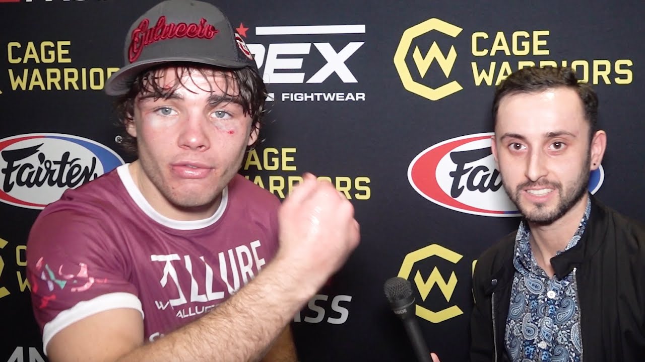 LUKE RILEY TELLS DANA WHITE 'GIVE ME A CALL LAD!’ AFFTER ANOTHER ALL TIME CLASSIC CAGE WARRIORS WIN