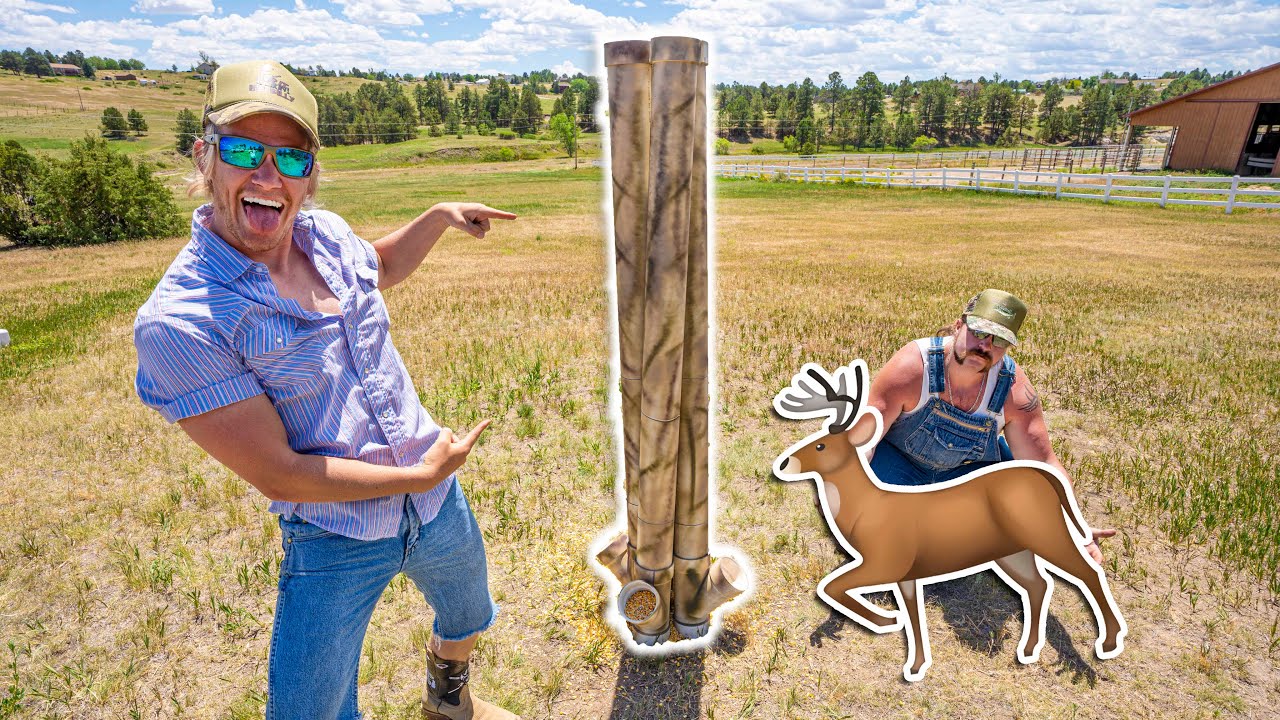 Building a DEER FEEDER in my Backyard!!