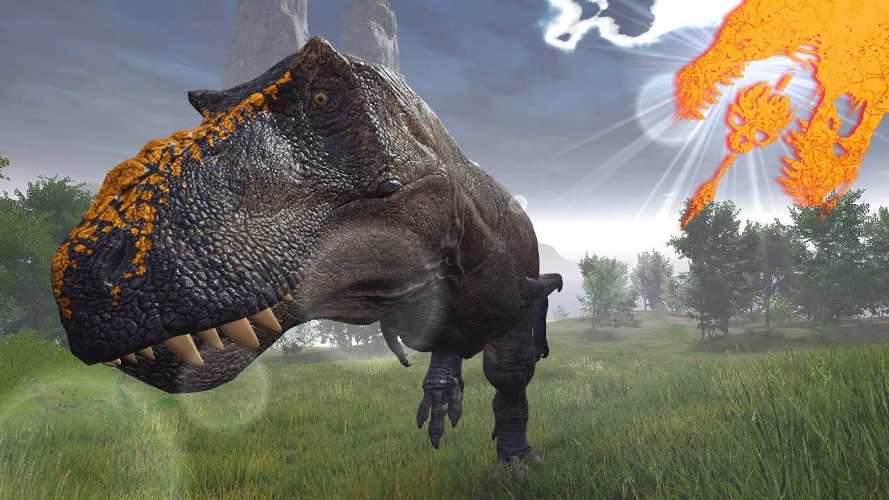 The Isle - Trex Vs Giga! Camarasaurus 1v1 (GamePlay)
