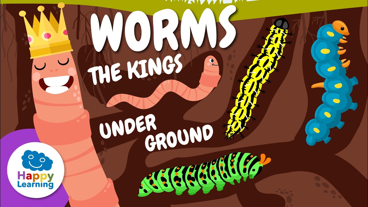 🪱 ANNELIDS | Do Earthworms Have a Brain? | Educational Videos for Children | @HappyLearningEN
