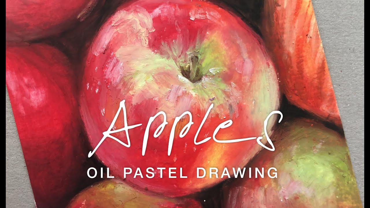Apples - Oil Pastel Painting