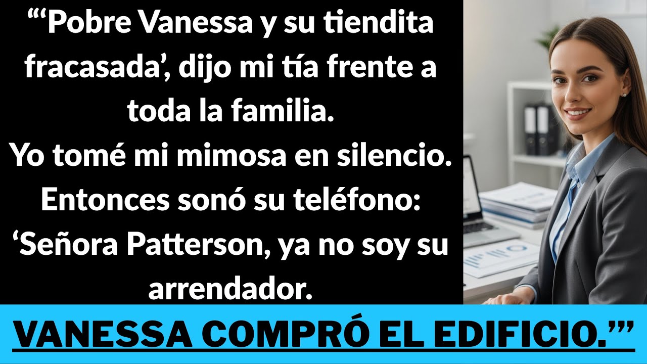 “Mi tía decía que mi negocio había fracasado, hasta que supo que yo compré su edificio.”