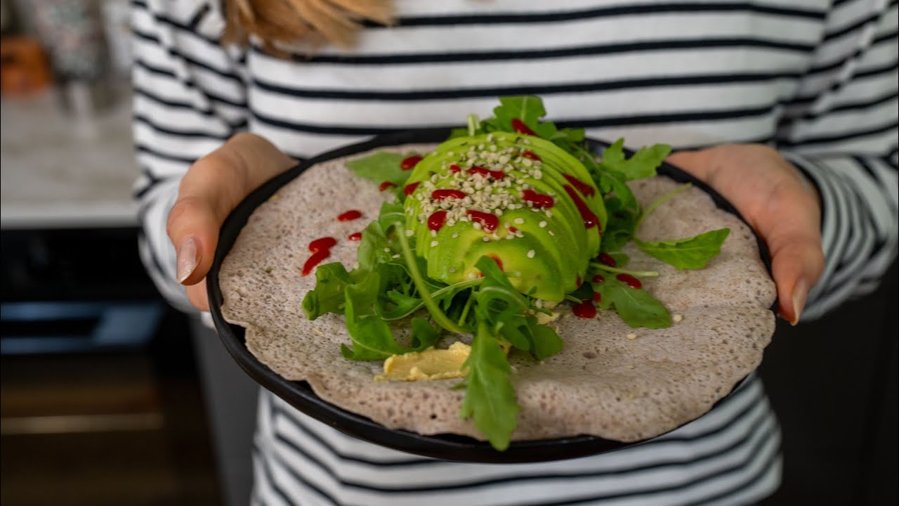 Gesunde Buchweizen Pfannkuchen 🥞 mit 1 Zutat 🤗 vegan, glutenfrei, anti-entzündliche Ernährung