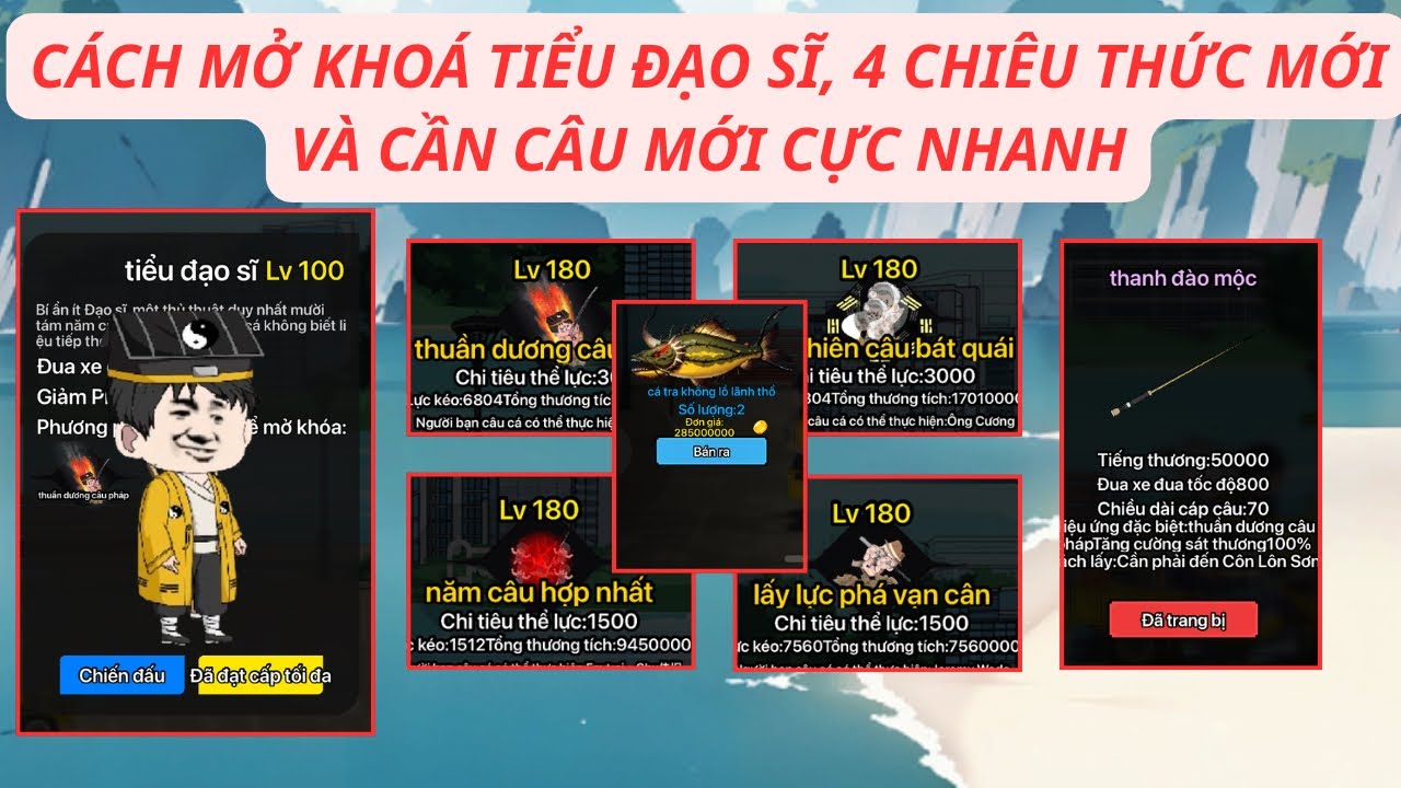 Hướng dẫn mở khóa chiêu Tiên Thiên Câu Bát Quái & phá đảo map mới siêu nhanh