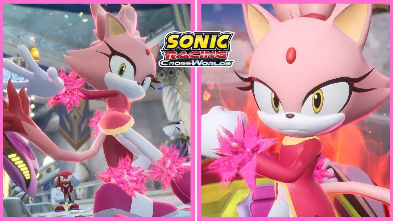 🔥 Burning Blaze looks MAGNIFICENT! Sonic Racing: CrossWorlds 4K