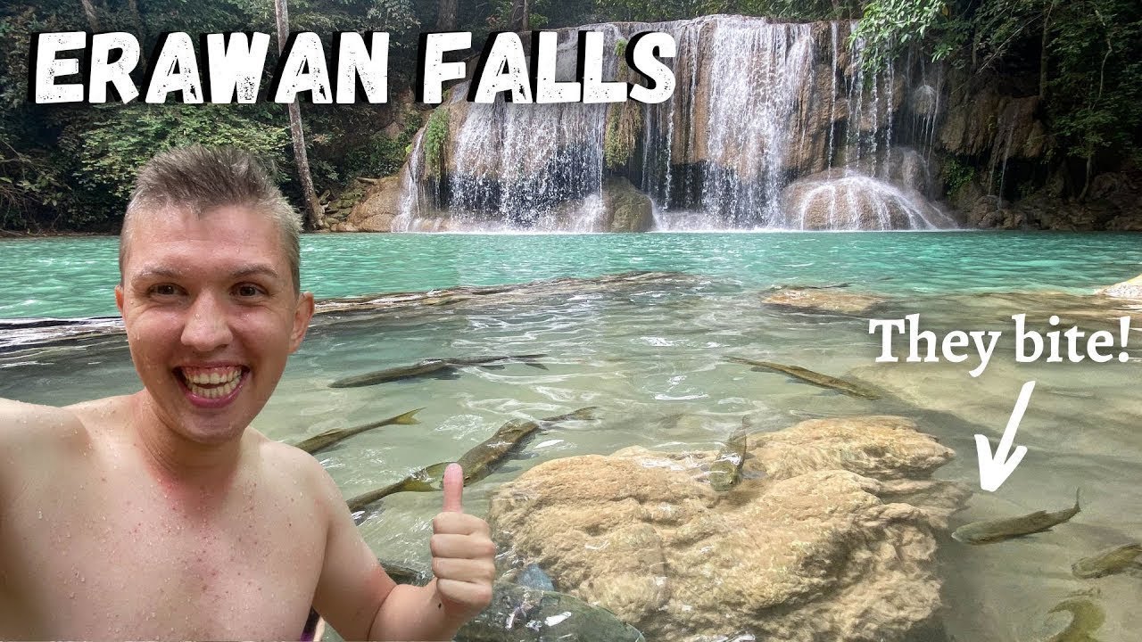 Erawan Falls National Park - Most BEAUTIFUL Waterfalls in Thailand 🇹🇭