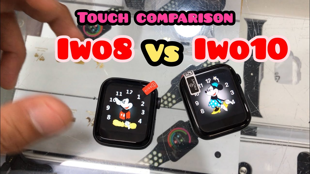 Iwo 8 vs iwo 10 touch comparison smartwatch apple copy oem 1:1 replica clone