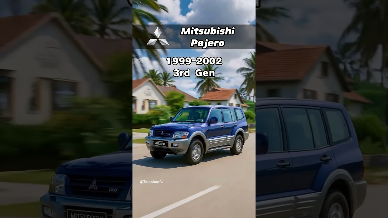 A brief history of Mitsubishi Pajero's automotive evolution (1983-2021)#MitsubishiPajero #Mitsubishi