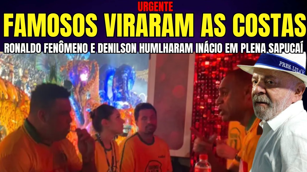 URGENTE RONALDO FENÔMENO VIROU AS COSTAS PRA INÁCIO NO CAMAROTE DA SAPUCAÍ “FINGIU QUE NEM CONHECIA”