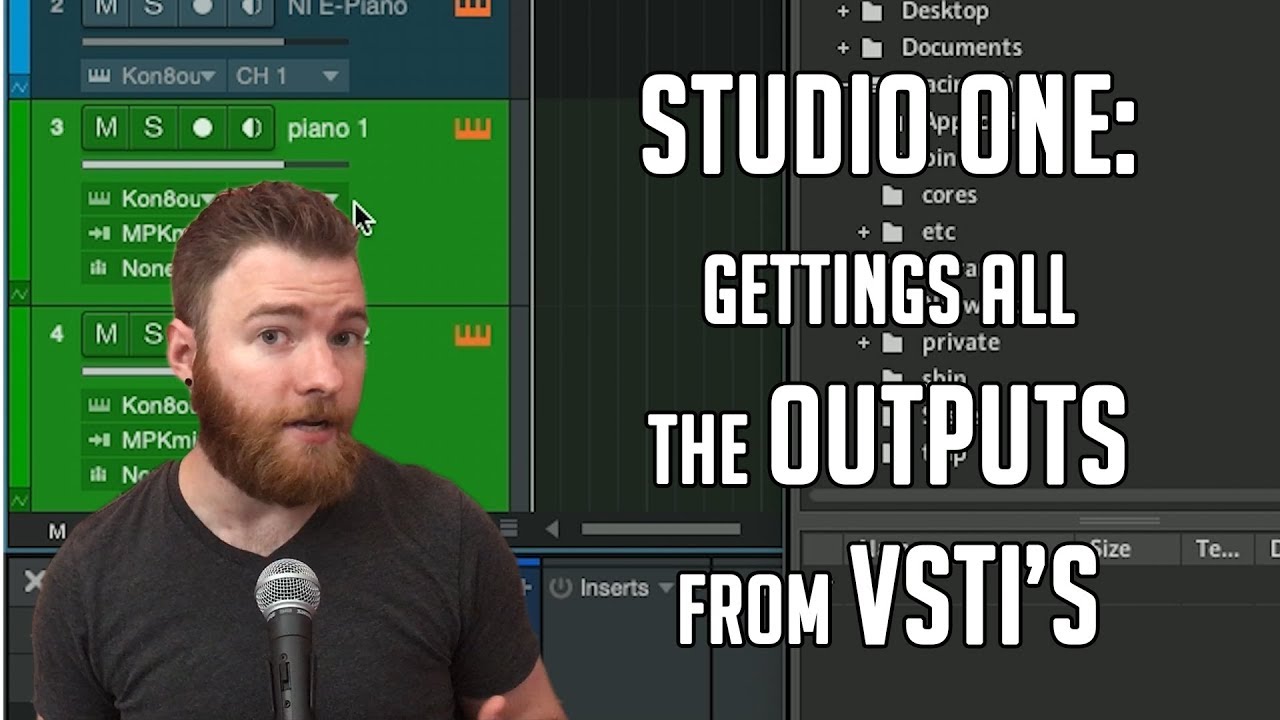 Studio One: как маршрутизировать все выходы VSTi