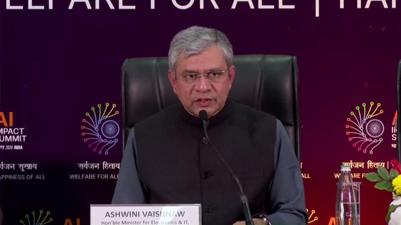 Press Briefing by HMIT Ashwani Vaishnav on AI Impact Summit 2026 l Day 5